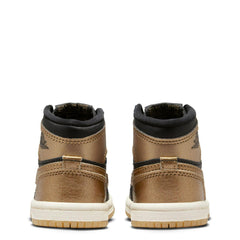 Kids Nike Air Jordan 1 Retro Og TD Black Metallic Gold Sail FD1413-071 Sneaker