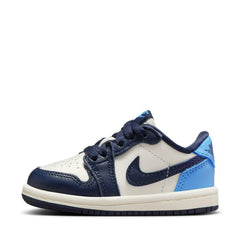 Kids Nike Jordan 1 Retro Low OG TD Obsidian University Blue FQ5435-400 Sneaker