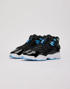 Kids Nike Air Jordan 6 Rings GS Black Blue White 323419-041 Shoe Sneaker Trainer