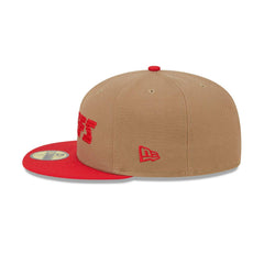 New Era Kansas City Chiefs Brown Red Gray 59Fifty 5950 Patch Fitted Cap Hat