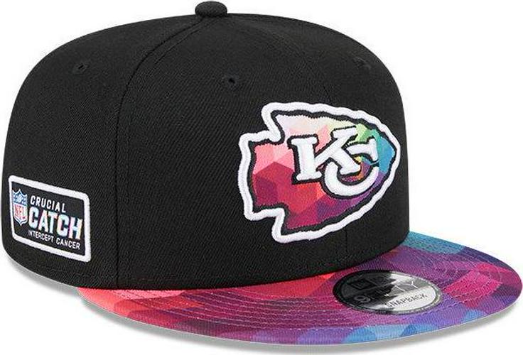 New Era Kansas City Chiefs Pink White Blue Multi 9Fifty 950 Patch Snapback Hat
