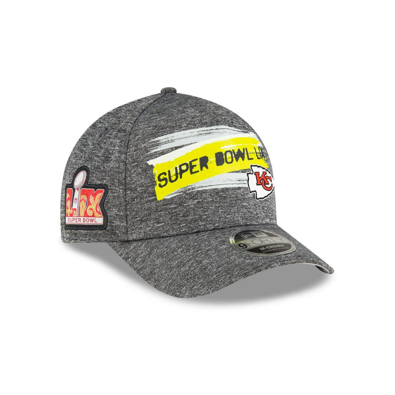 New Era Kansas City Chiefs SB LIX Gray Yellow White 9Forty 940 Patch Snapback