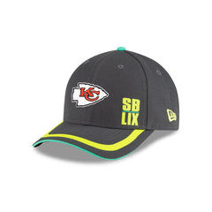 New Era Kansas City Chiefs SB LIX Dark Gray Black 9Forty 940 Snapback Cap Hat