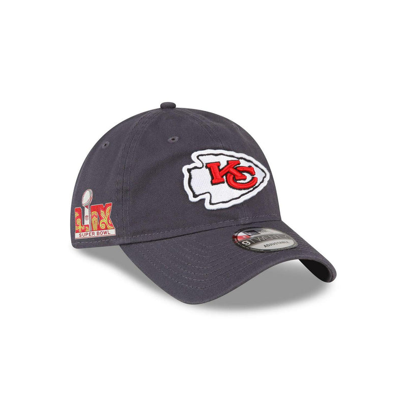 New Era Kansas City Chiefs SB Gray White Red 9Twenty 920 Adjustable Patch Hat