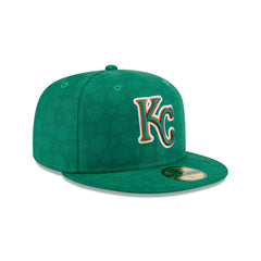 New Era Kansas City Royals St. Patrick's Day 2025 Green Gray 59Fifty 5950 Fitted