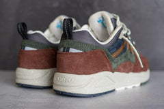 Karhu Fusion 2.0 Thyme Suede Brown Blue Green White Shoe Sneaker Trainer