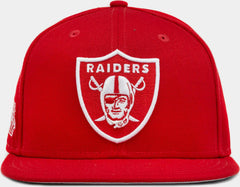 New Era Las Vegas Raiders Red White 59Fifty 5950 Patch Fitted Cap Hat
