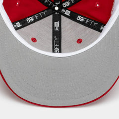 New Era Las Vegas Raiders Red White 59Fifty 5950 Patch Fitted Cap Hat