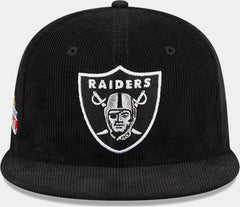 New Era Las Vegas Raiders Corduroy White Red Blue 59Fifty 5950 Patch Fitted