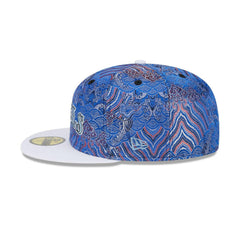 New Era LA Angels Jacquard Crown White Gray 59Fifty 5950 Patch Fitted Cap Hat