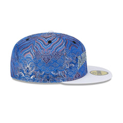 New Era LA Angels Jacquard Crown White Gray 59Fifty 5950 Patch Fitted Cap Hat