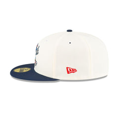 New Era LA Clippers Mascot White Blue Gray 59Fifty 5950 Patch Fitted Cap Hat