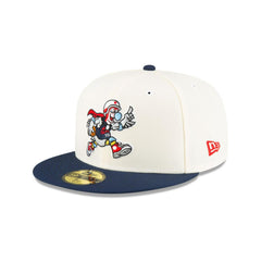 New Era LA Clippers Mascot White Blue Gray 59Fifty 5950 Patch Fitted Cap Hat