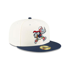 New Era LA Clippers Mascot White Blue Gray 59Fifty 5950 Patch Fitted Cap Hat