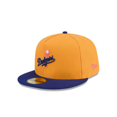 New Era Los Angeles Dodgers '95 WS Gold Blue Gray 59Fifty 5950 Patch Fitted Hat