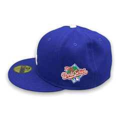 New Era LA Dodgers '88 WS Blue White Grey 59Fifty 5950 Patch Fitted Cap Hat