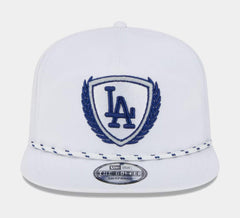 New Era LA Dodgers Golfer White Blue 9Fifty 950 Patch Snapback Cap Hat