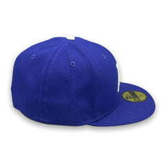New Era LA Dodgers '88 WS Blue White Grey 59Fifty 5950 Patch Fitted Cap Hat