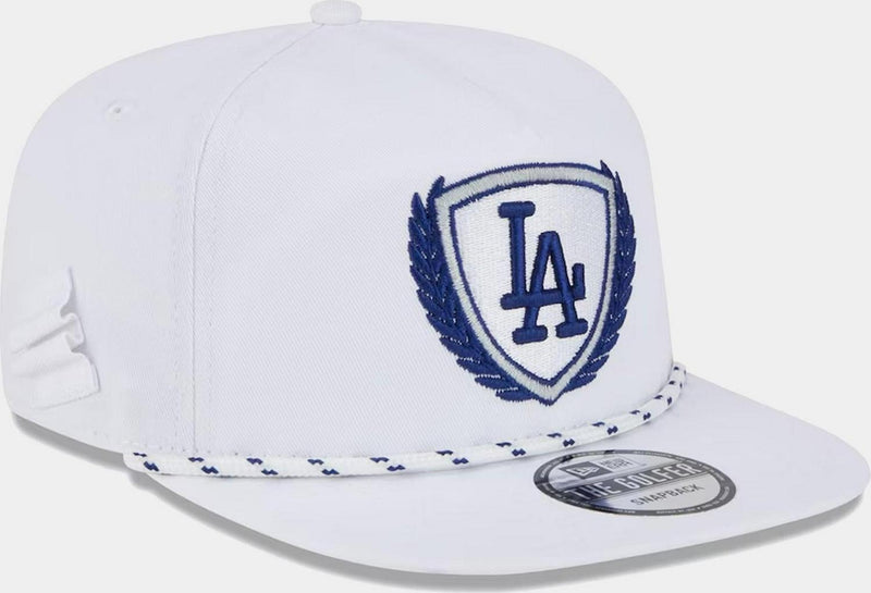 New Era LA Dodgers Golfer White Blue 9Fifty 950 Patch Snapback Cap Hat