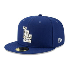 New Era LA Dodgers Royal Blue Silver FRACTURED Logo 59Fifty 5950 Patch Fitted