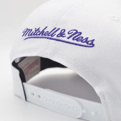 Mitchell And Ness LA Lakers 2010 NBA Finals White Purple Yellow Patch Snapback