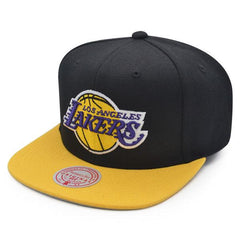 Mitchell And Ness LA Lakers 2000 NBA Finals Black Purple Yellow Patch Snapback
