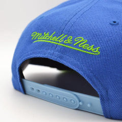 Mitchell And Ness LA Lakers '10 NBA Finals Blue Sky Lime Patch Snapback Cap Hat