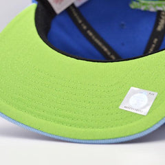 Mitchell And Ness LA Lakers '10 NBA Finals Blue Sky Lime Patch Snapback Cap Hat