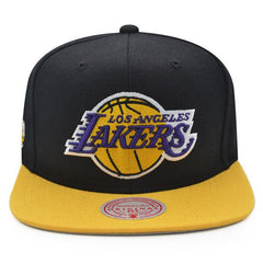Mitchell And Ness LA Lakers 2000 NBA Finals Black Purple Yellow Patch Snapback