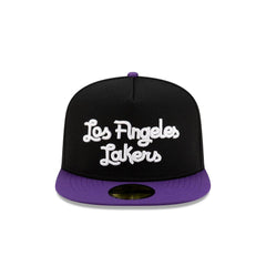New Era Los Angeles Lakers Dashmark Mesh Black Purple Gray 59Fifty 5950 Fitted