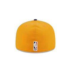 New Era Los Angeles Lakers Gold Blue Gray 59Fifty 5950 Patch Fitted Cap Hat