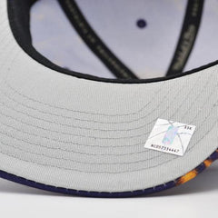Mitchell And Ness LA Lakers DOWN FOR ALL Purple Black Yellow Gray Patch Snapback