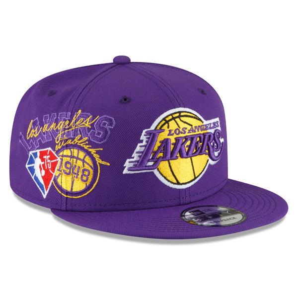 New Era LA Lakers '22 Purple Yellow White Red Orange 9Fifty 950 Patch Snapback