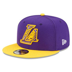 New Era LA Lakers Draft Yellow Gold White Black 9Fifty 950 Patch Snapback