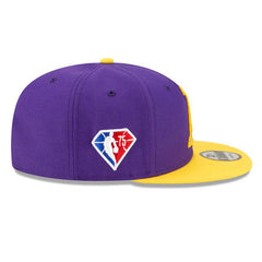 New Era LA Lakers Draft Yellow Gold White Black 9Fifty 950 Patch Snapback