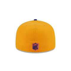 New Era Los Angeles Rams SB Gold Blue Gray 59Fifty 5950 Patch Fitted Cap Hat