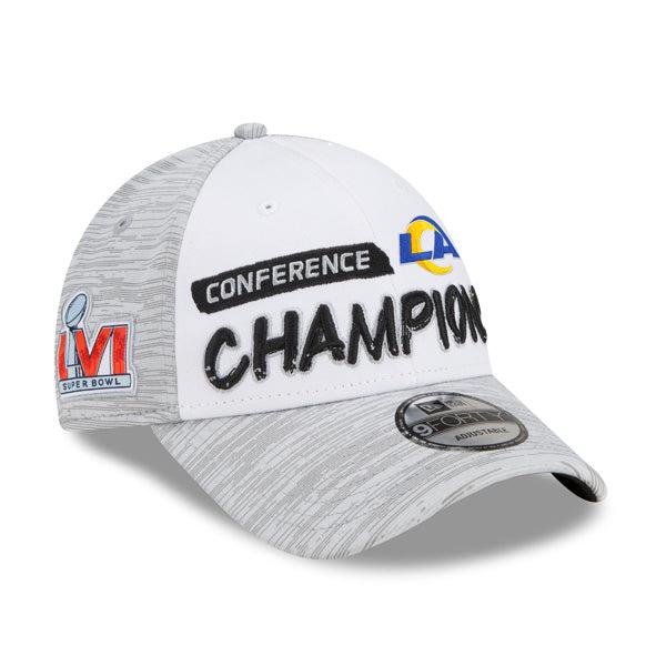 New Era LA Rams '21 NFC Grey White Black Red Blue Yellow 9FORTY Snapback Hat