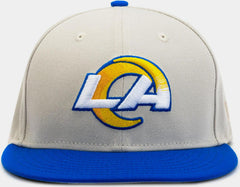 New Era LA Rams World Class Grey Blue Yellow Red 59Fifty 5950 Patch Fitted Cap