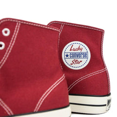 Converse Lucky Star HI Garnet Egret White Red Black Sneaker Shoe Trainer