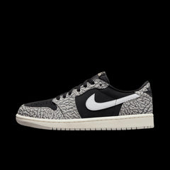 Nike AIR JORDAN RETRO 1 LOW OG CEMENT Grey Black White CZ0790-001 Sneaker Shoe