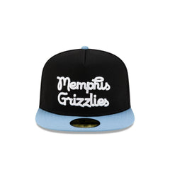 New Era Memphis Grizzlies Dashmark Mesh Black Sky Blue Gray 59Fifty 5950 Fitted