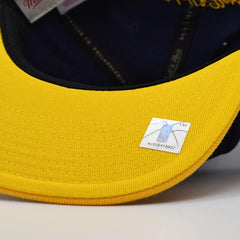 Mitchell And Ness Memphis Grizzlies Navy Blue Yellow Patch Snapback Cap Hat