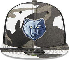 New Era Memphis Grizzlies Camo Blue White USA ARMY 9Fifty 950 Patch Snapback Cap