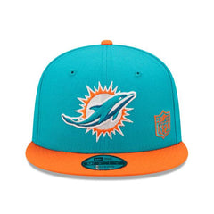 New Era Miami Dolphins Blue Teal Orange Green Black 9Fifty 950 Patch Snapback
