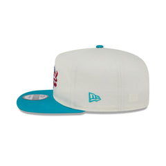 New Era Miami Dolphins Pro Bowl White Blue Gray The Golfer Patch Snapback Hat