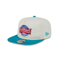New Era Miami Dolphins Pro Bowl White Blue Gray The Golfer Patch Snapback Hat