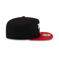 New Era Miami Heat Dashmark Mesh Black White Red Gray 59Fifty 5950 Patch Fitted