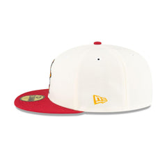 New Era Miami Heat Mascot White Red Gray 59Fifty 5950 Patch Fitted Cap Hat
