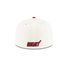 New Era Miami Heat Mascot White Red Gray 59Fifty 5950 Patch Fitted Cap Hat