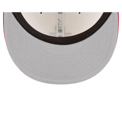 New Era Miami Heat Mascot White Red Gray 59Fifty 5950 Patch Fitted Cap Hat